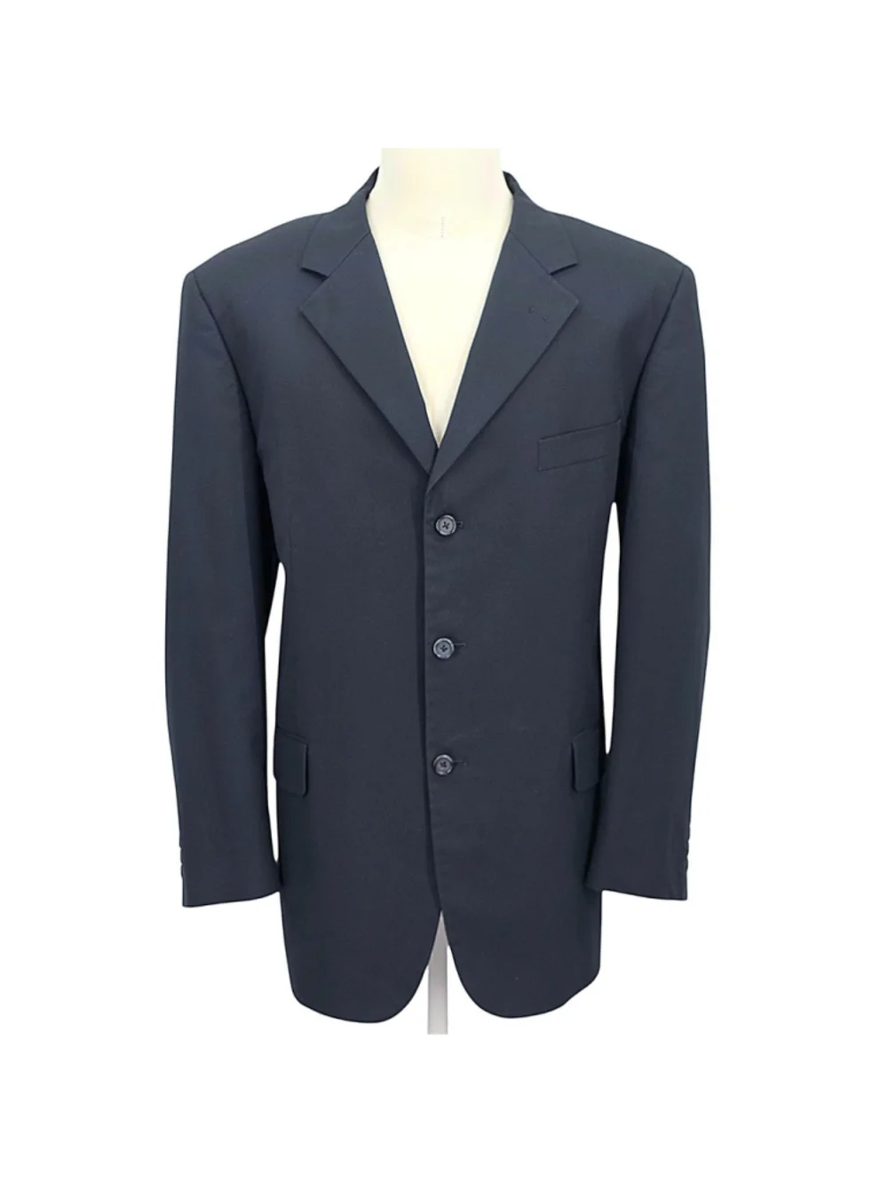 Brooks Brothers Brookscool Poplin Sport Coat Blazer 43R Navy CoolMax Cotton